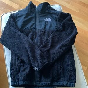 North Face fleece jacket, black, girls 14-16.